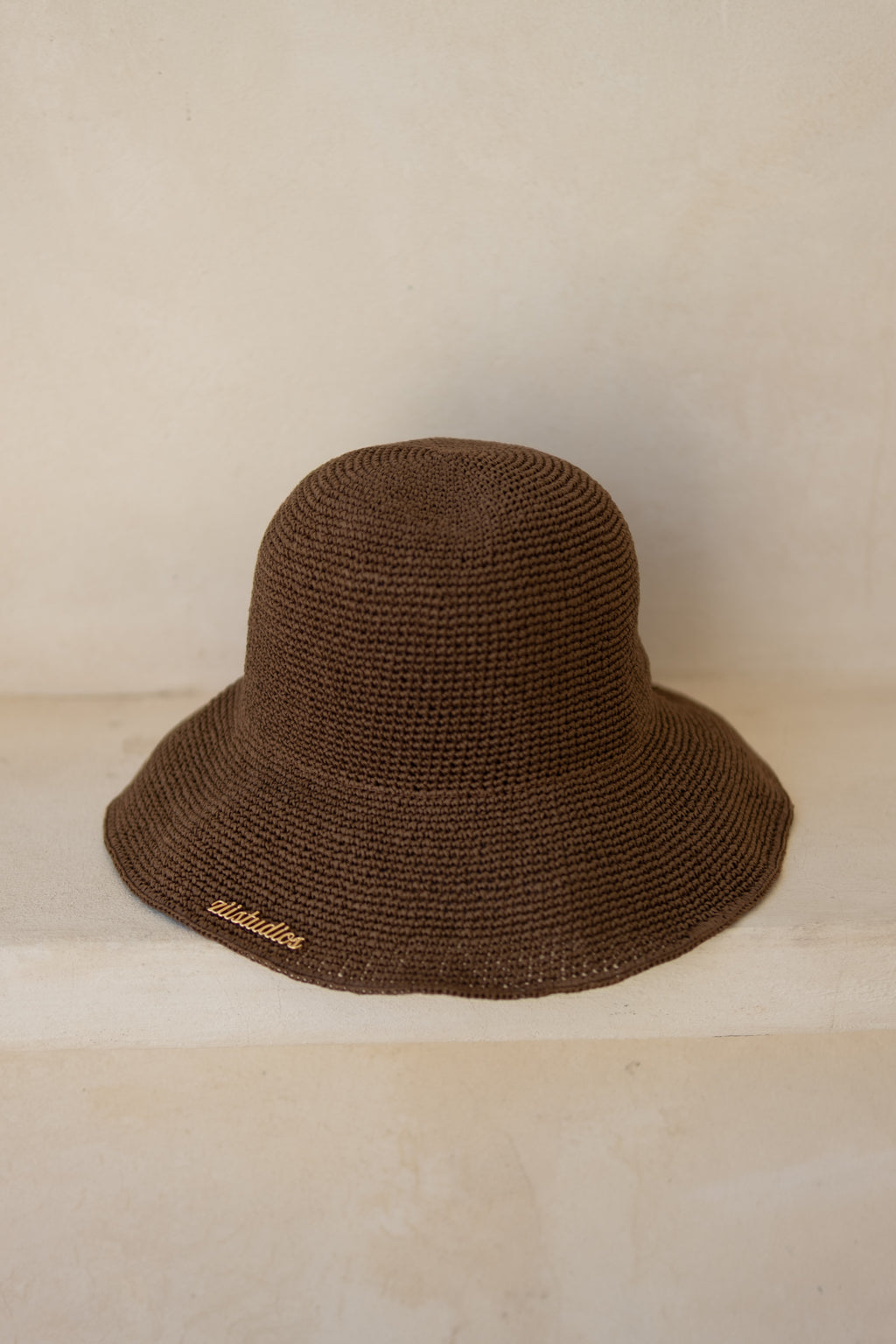 POOLSIDE RAFFIA SUN HAT - BROWN (PRE-ORDER)