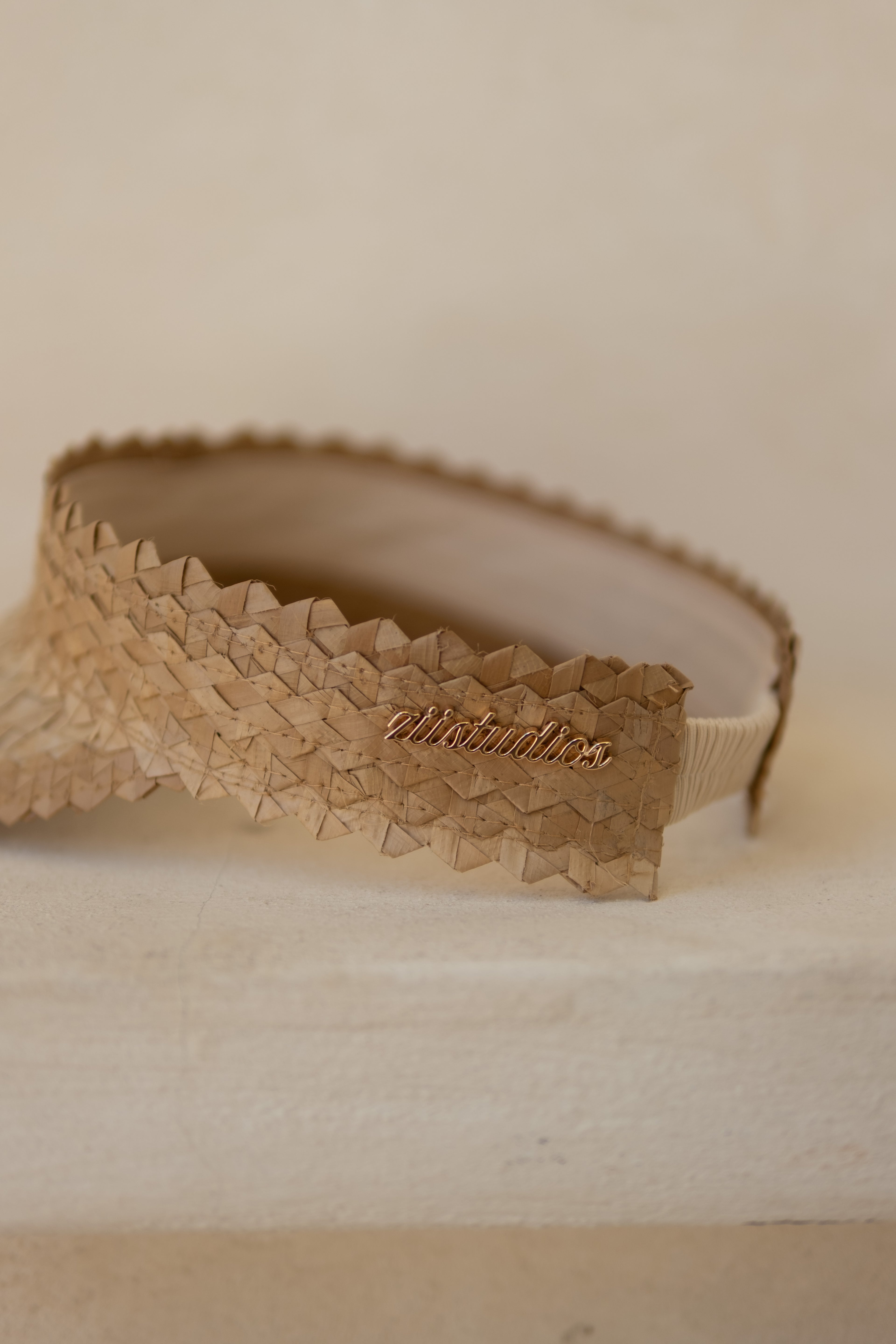 ZII STRAW VISOR - NATURAL WHEAT (PREORDER)